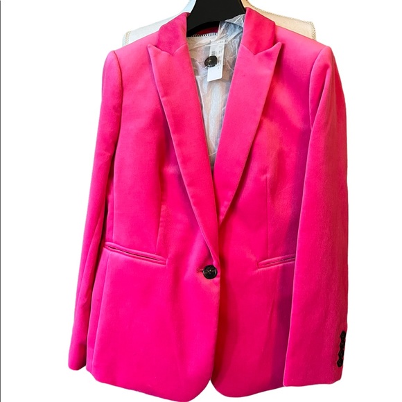 J. Crew Jackets & Blazers - Sold NWT J. Crew Parke blazer - Pink - Luxurious Velvet size 4P
